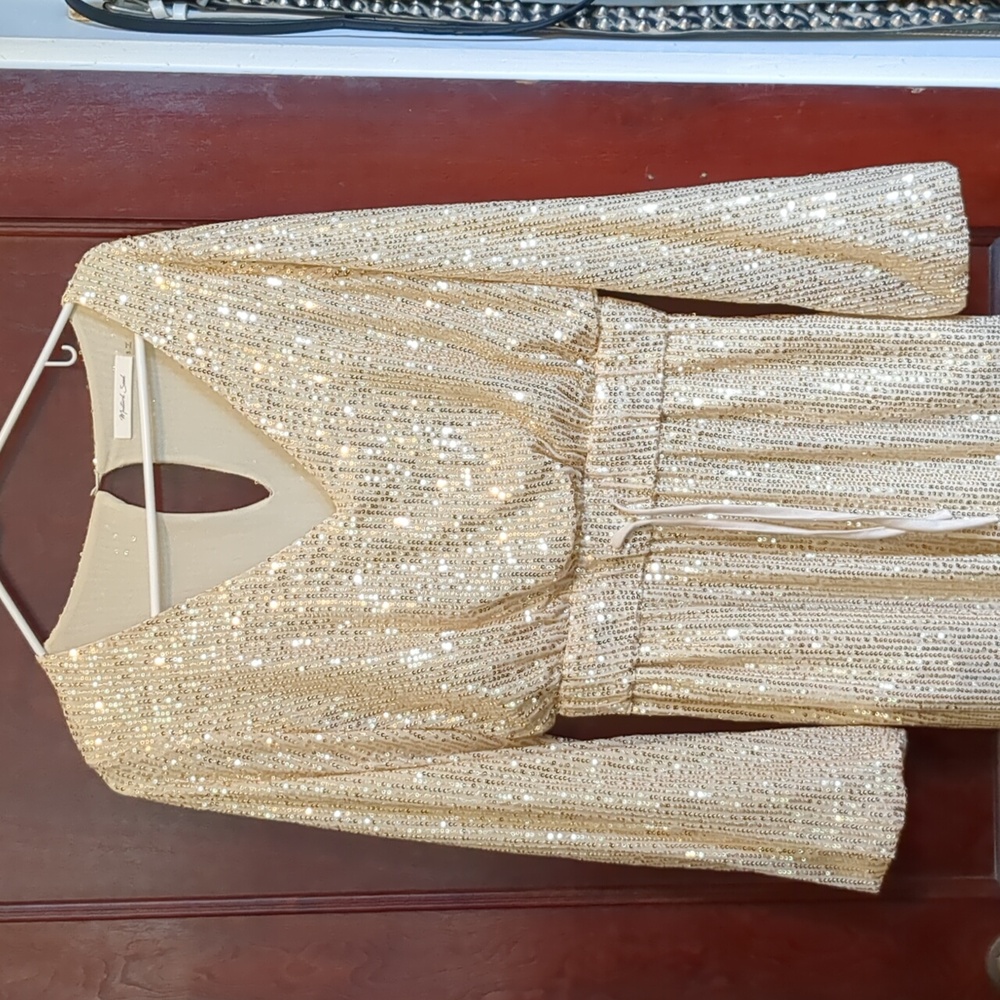 Gold Sequin Jumpsuit